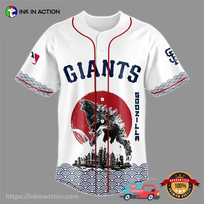 SF Giants X Godzilla King Of Kaiju Baseball Jersey
