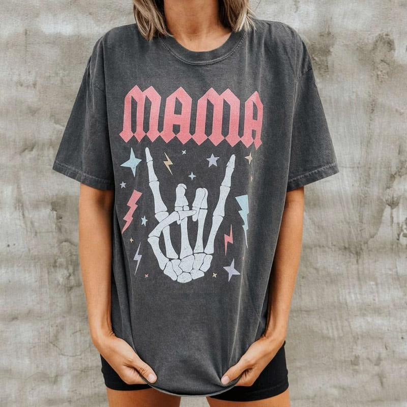 SKELETON MAMA TEE Cotton Fabric Hoodie, Sweatshirt | WearSparks.com