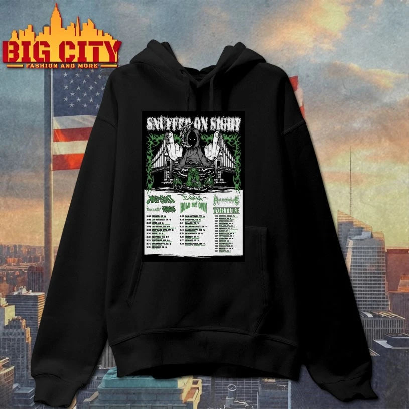 SNUFFED ON SIGHT Spring Tour 2026 Poster shirt