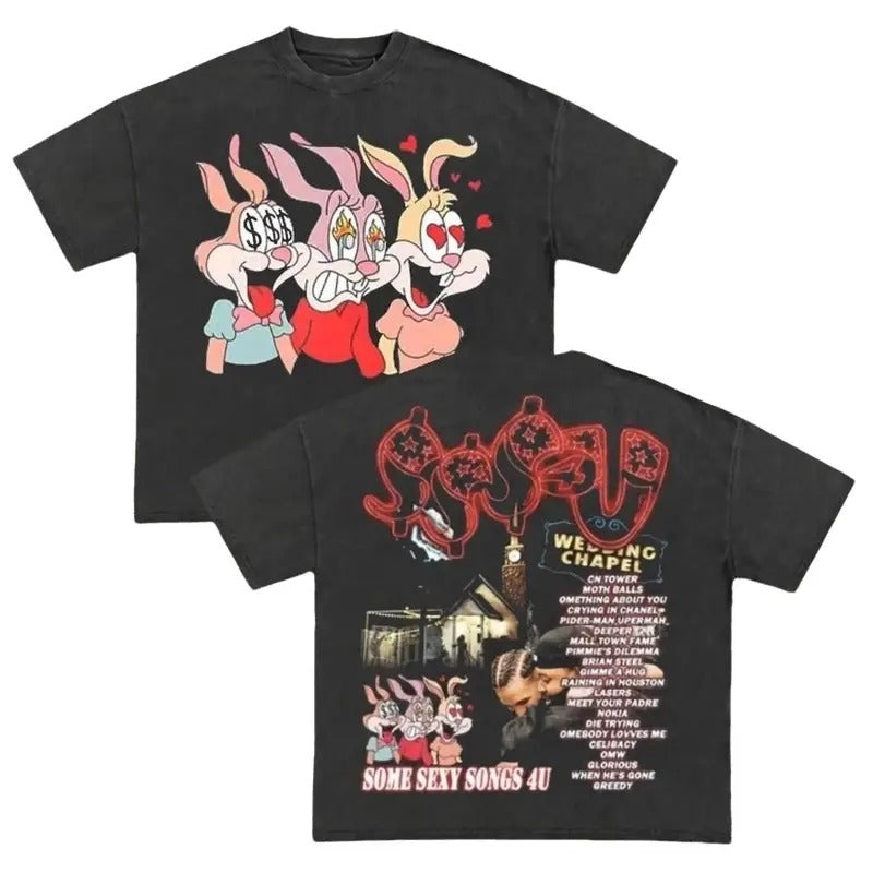 SSS4U Inspired Rap Tee, Drak3 & PARTYNEXTDOO0R,Graphic Tee, Vintage 90s Look for Fans Hoodie, Sweatshirt | WearSparks.com
