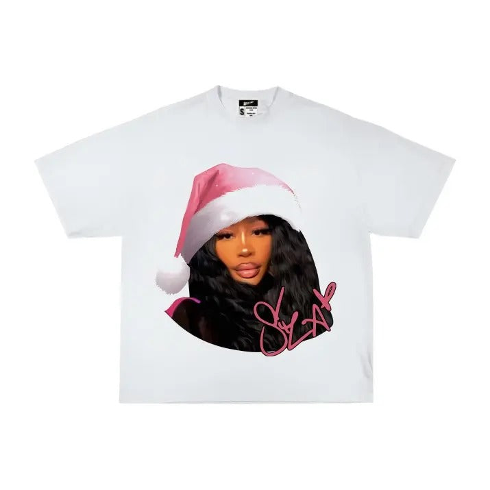 SZAAA BUBBLE GUM Tee Shirt Chrismas Pink - Classic Cotton Fabric Menswear