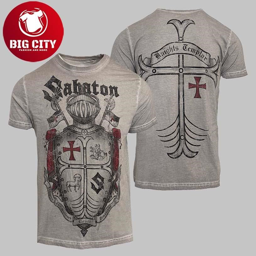Sabaton Knights Templar Limited Templars Vintage Two Sided Shirt