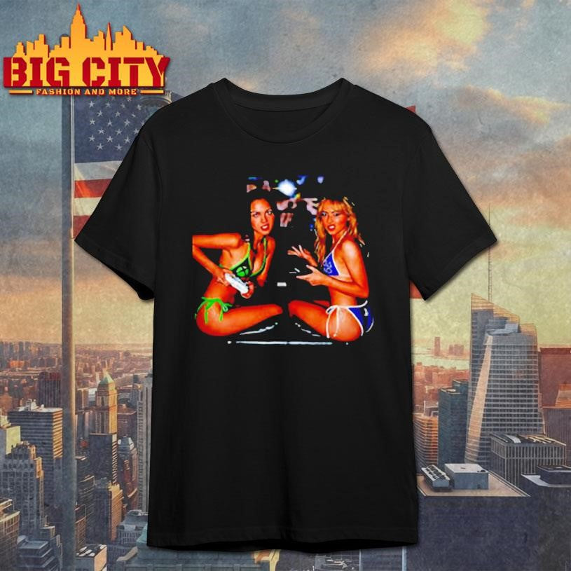 Sabrina and Olivia Rodrigo playing video game music lover shirt