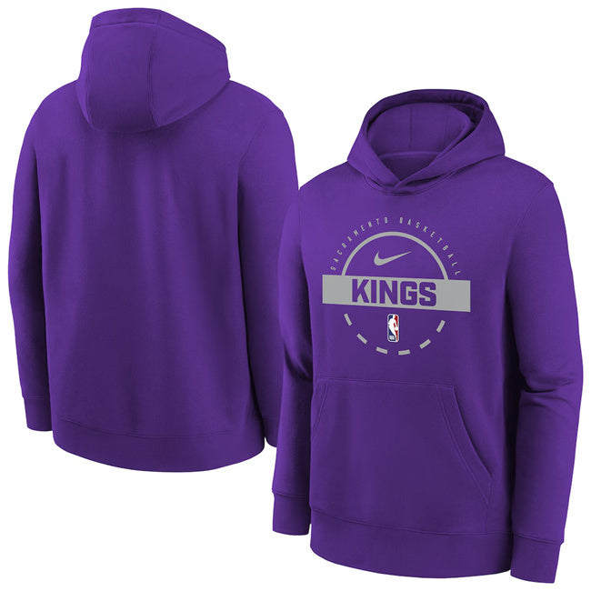 Sacramento Kings Purple 2025 26 Practice Club Pullover Hoodie