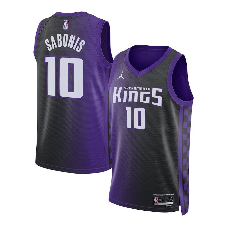 Sacramento Kings #10 Domantas Sabonis Brand Unisex Swingman Jersey - Statement Edition - Purple