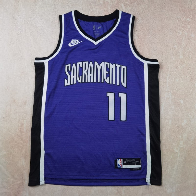 Sacramento Kings #11 Domantas Sabonis Hot Press Kings 11 Purple s-xxl Style 2