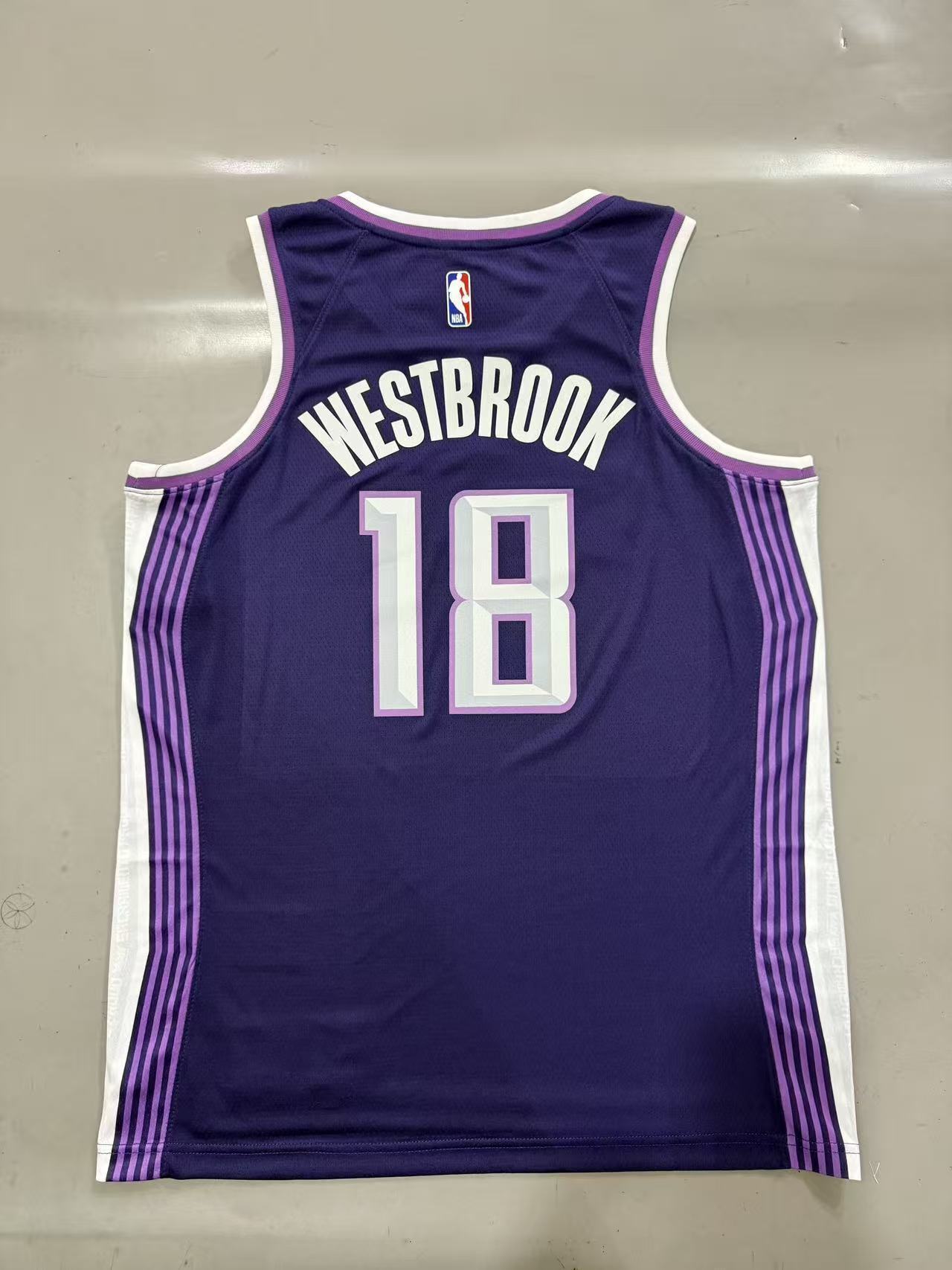 Sacramento Kings #18 Russell Westbrook 26 Season Kings City Purple Style 1