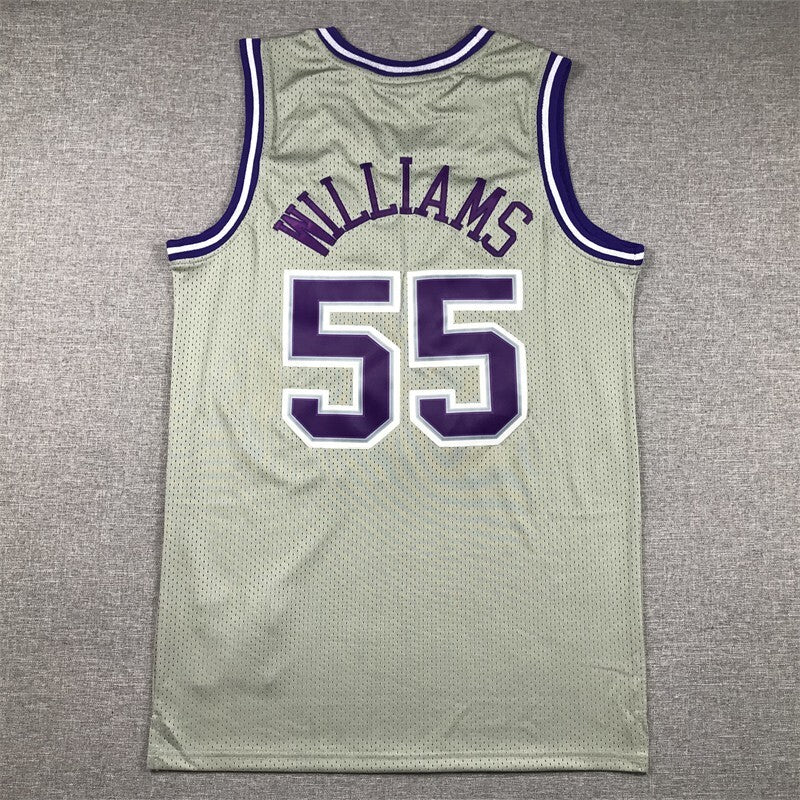 Sacramento Kings #55 Jason Williams Kings 55 Gray s-xxl Style 3