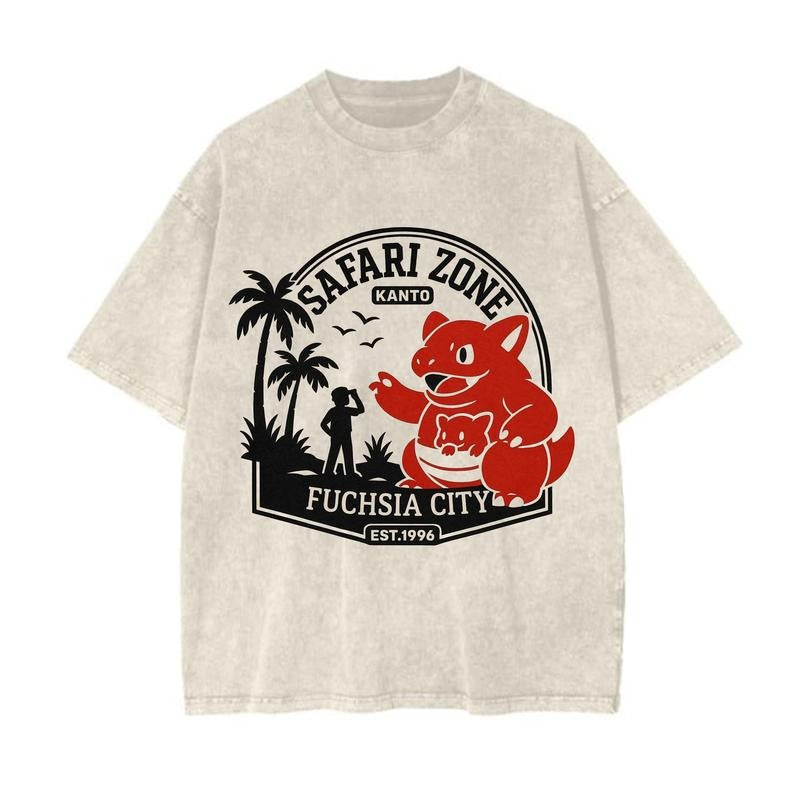 Safari Zone Kanto Graphic Tee, Kanto's Fuchsia City