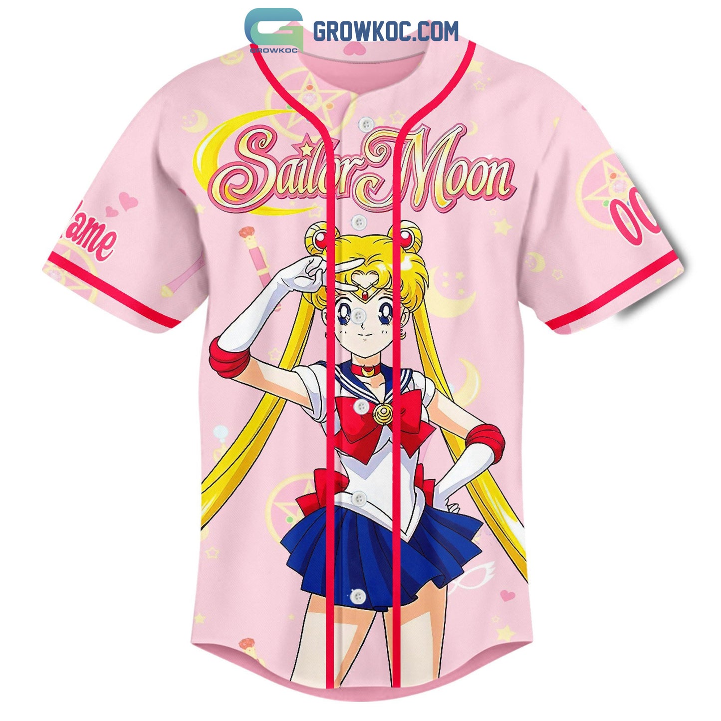 Sailor Moon In The Name Of The Moon I’ll Punish You Personalized Baseball Jersey