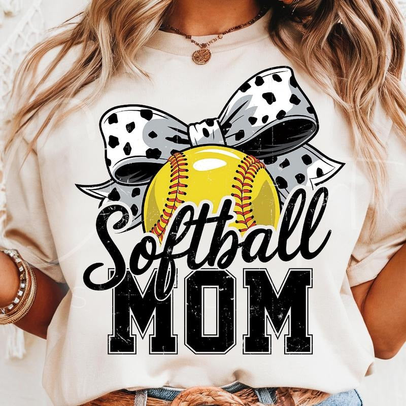 [Sale To 45% Off] Baseball Mom T-Shirt, Polka Dot Bow T-Shirt, Sports Mama Game Day  Shirt, Baseball Mama Shirt, Proud...