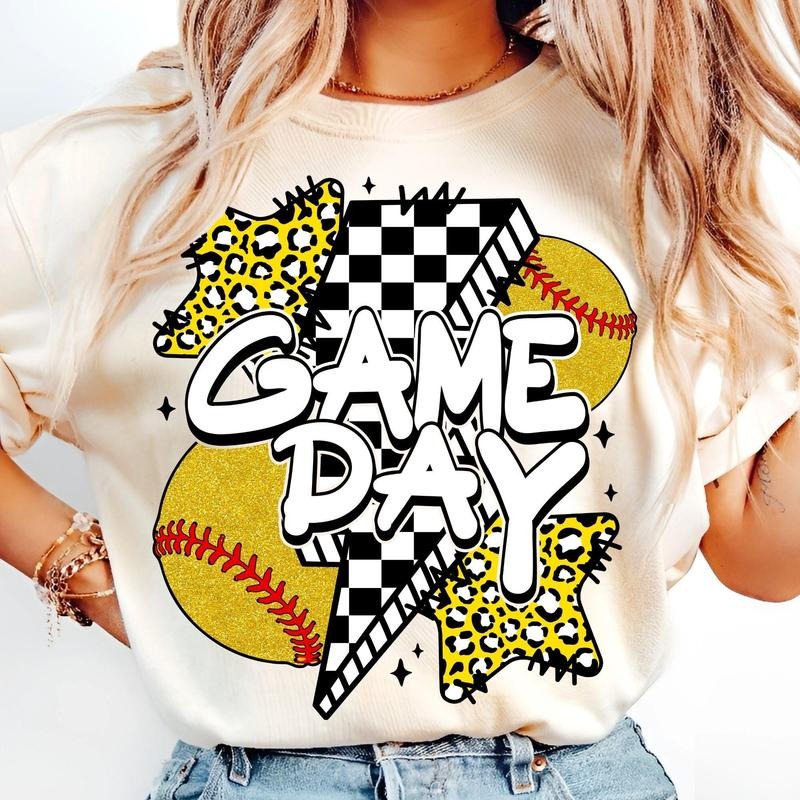 [Sale To 45% Off] Game Day Softball T-Shirt, Retro Softball Coquette T-Shirt, Mama Softball Bow T-Shirt, Gift For Mom,...