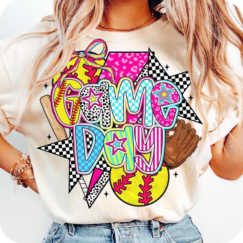 [Sale To 45% Off] Preppy Softball Shirt, Game Day T-Shirt, Softball T-Shirt, Softball Mama Shirt, Gift For Mom Hoodie,...
