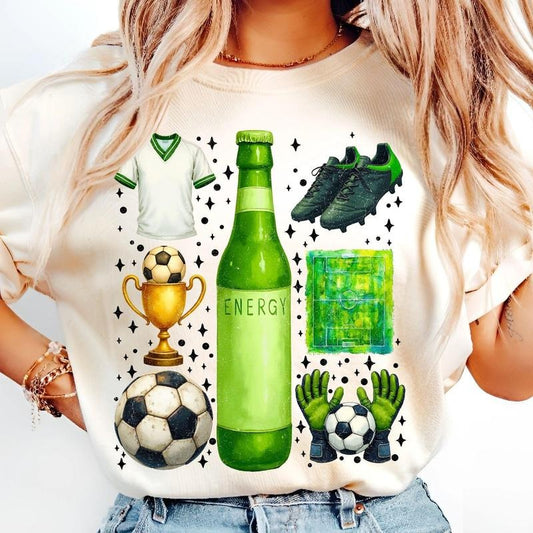 [Sale To 45% Off] Retro Soccer T-Shirt, Soccer Mama Shirt, Coquette Bow Soccer T-Shirt, Game Day Shirt, Gift for Moms,...