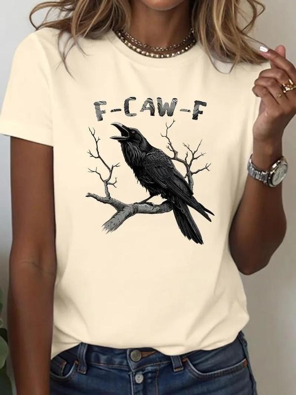 [Sale up to 30%] Comfort Colors F-Caw-F Funny Crow T-shirt, Black Crow Moonlit Raven Unisex T-shirt Hoodie, Sweatshirt