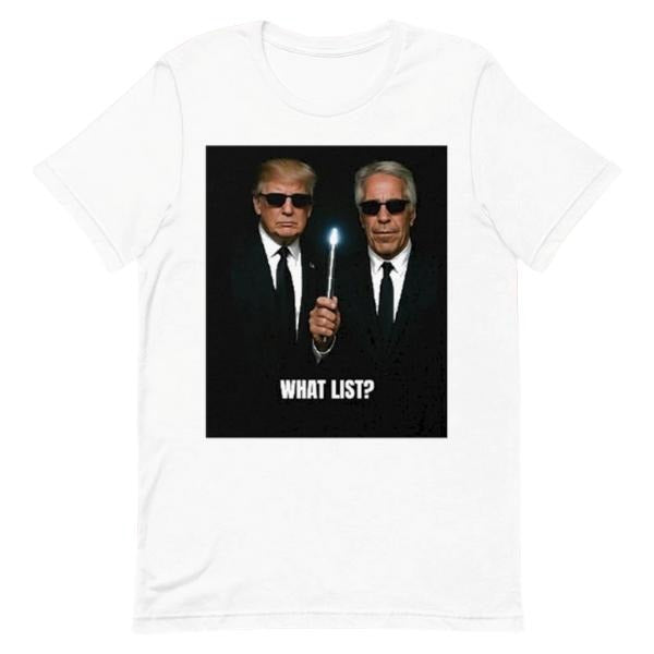 [Sale up to 30%] Donald Trump And Jeffrey Epstein What List T-Shirt Hoodie, Sweatshirt | WearSparks.com