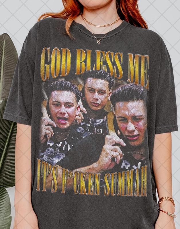 [Sale up to 30%] Retro 90's Comfort Colors God Bless Me It's F*Cken Summah T-Shirt, Summer Party Fan Bootleg Tee T-Shirt,...