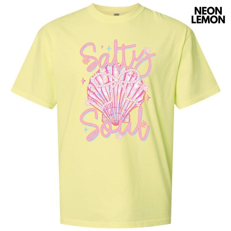 Salty Soul Seashell Comfort Colors T-Shirt 'NLB' Hoodie, Sweatshirt | WearSparks.com
