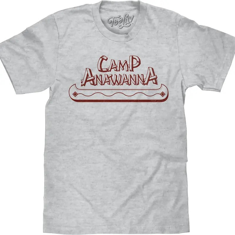 Salute Your Shorts Camp Anawanna Canoe T-Shirt - Athletic Gray Heather Hoodie, Sweatshirt | WearSparks.com