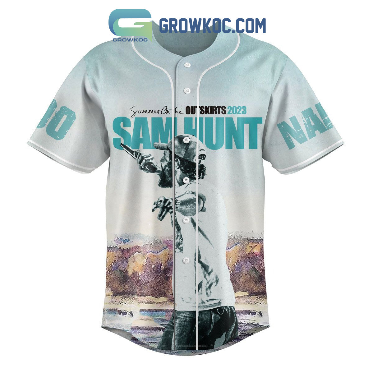 Sam Hunt Summer On The Outskirt 2023 Personalized Baseball Jersey