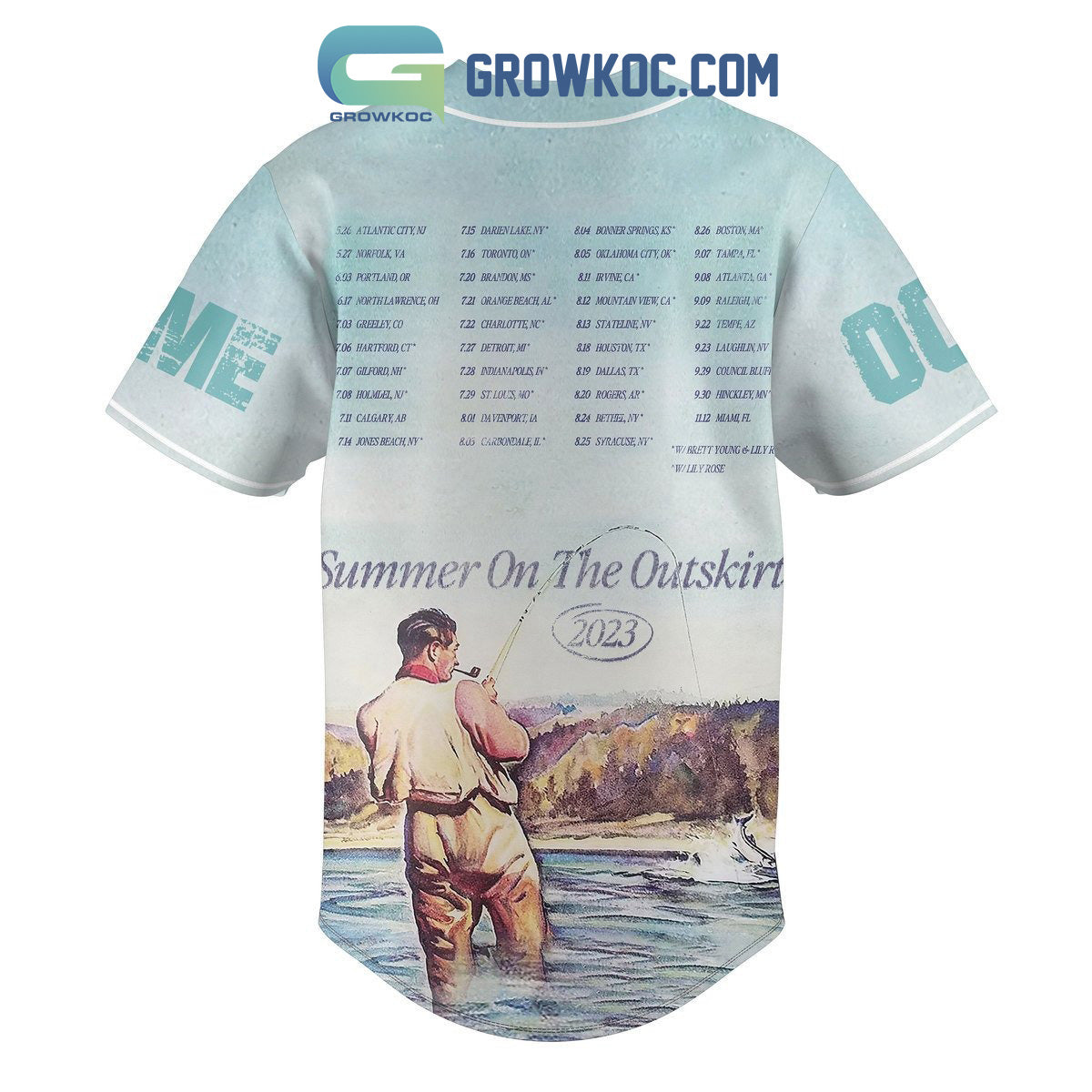 Sam Hunt Summer On The Outskirt 2023 Personalized Baseball Jersey