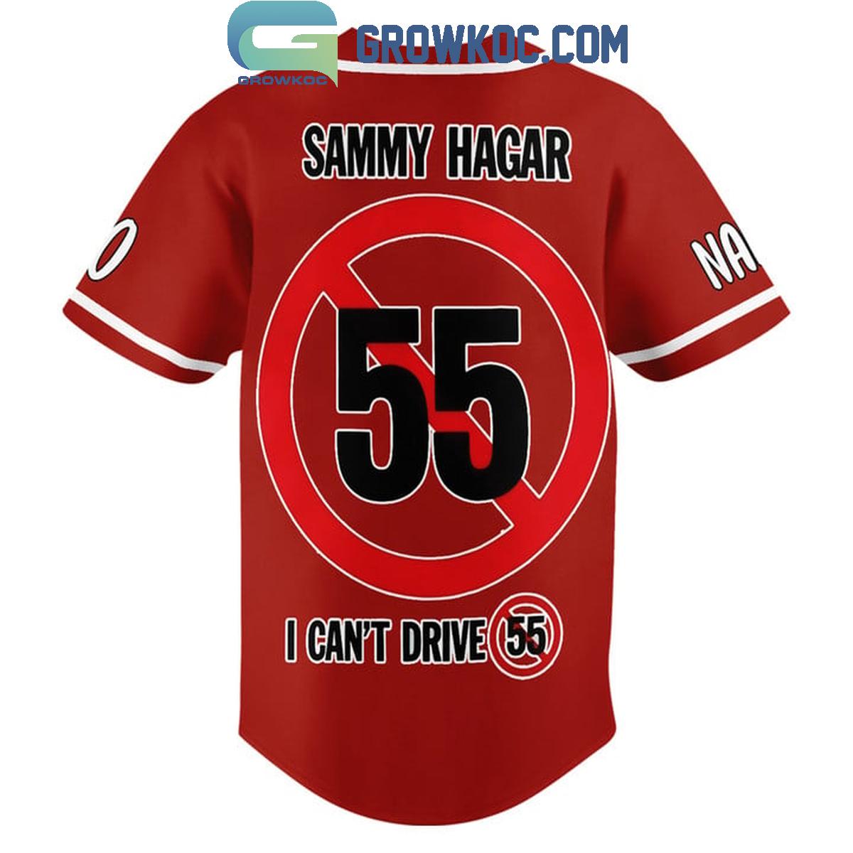 Sammy Hagar Red My Uncensored Life in Rock Personalized Baseball Jersey