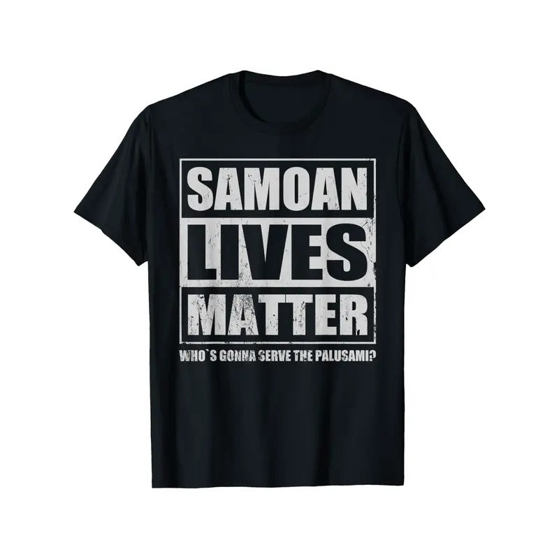 Samoan Cuisine Enthusiast T-Shirt, 100% Cotton, Casual Crew Neck Tee, Regular Fit, Short Sleeve, Slight Stretch, with...