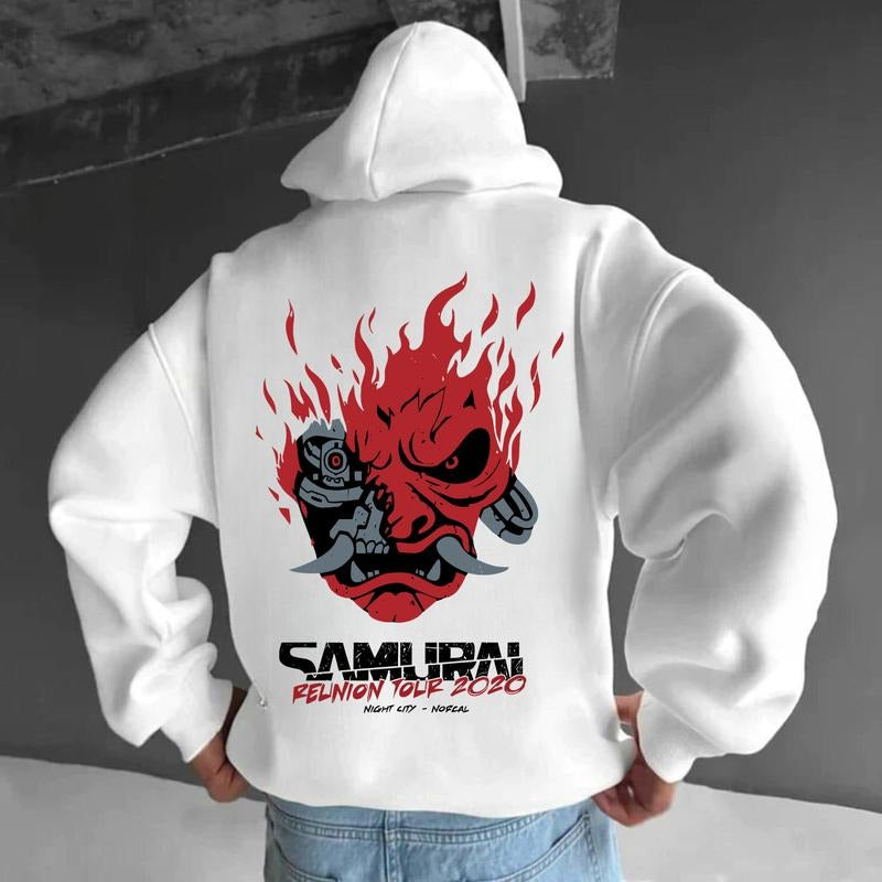 Samurai Reunion Tour Shirt Classic Samurai Band Shirt Cyberpunk Samurai T-Shirt Sweatshirt Hoodie | WearSparks.com