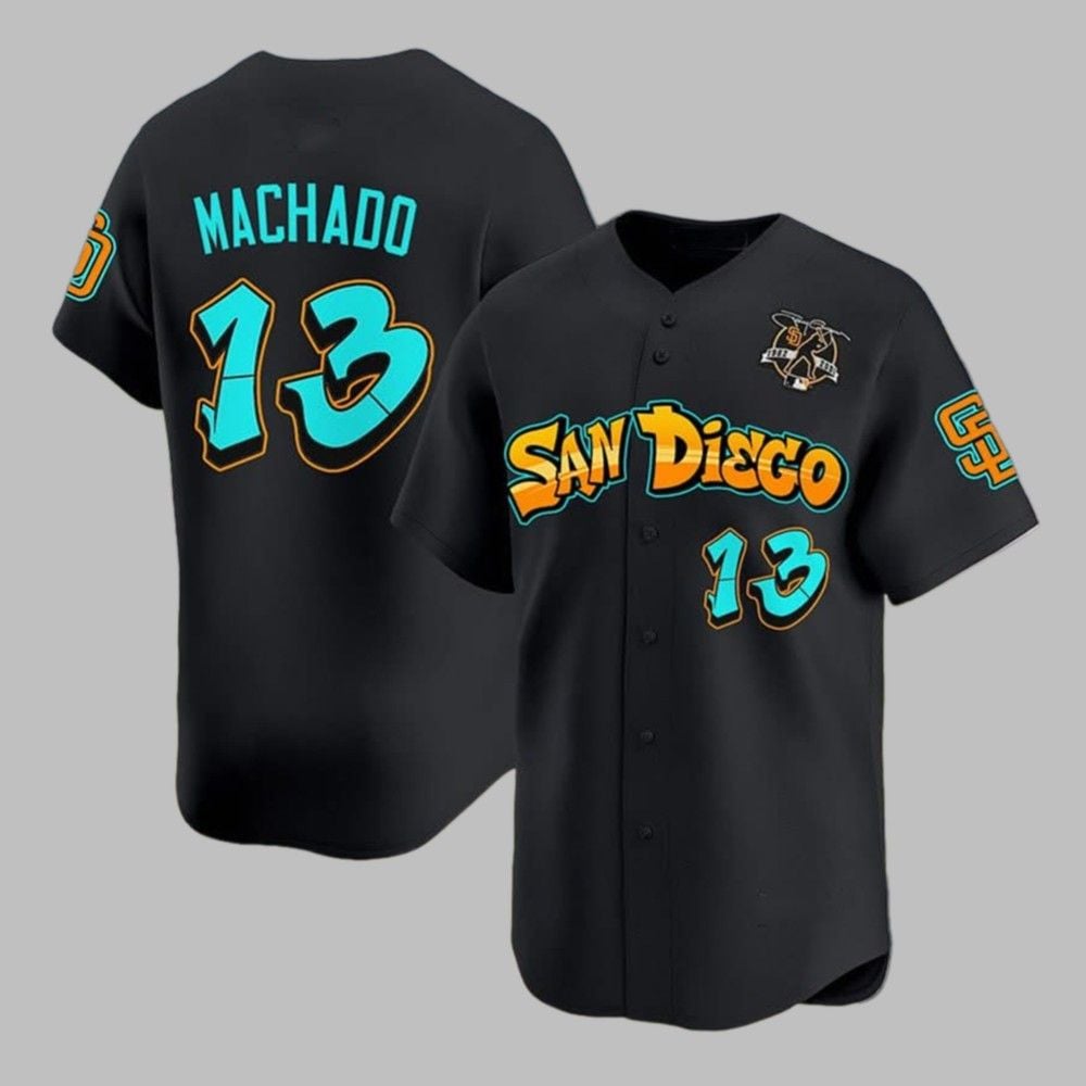 San Diego Machado Graffiti 2025 Jersey - Grishko.com T-Shirts, Hoodie, Sweatshirt | WearSparks.com (Image 1)