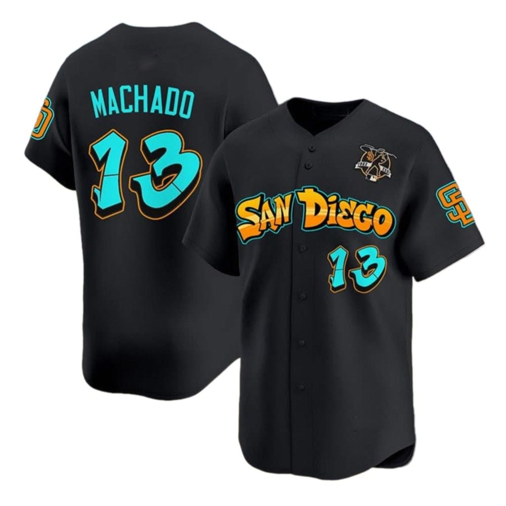 San Diego Machado Graffiti 2025 Jersey - Grishko.com T-Shirts, Hoodie, Sweatshirt | WearSparks.com (Image 2)
