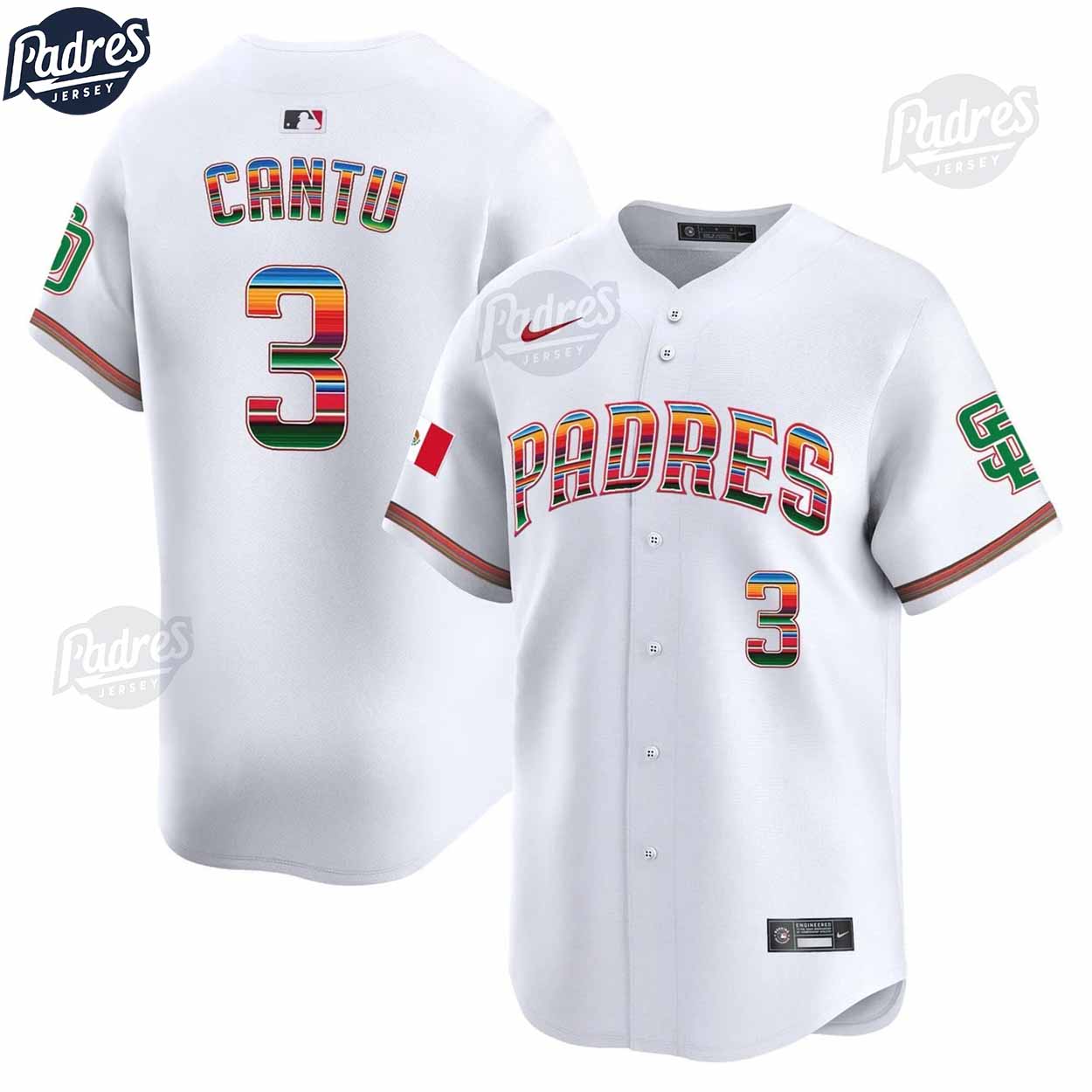 San Diego Padres Michael Cantu Mexico Baseball Jersey - Padres Jersey Oasis: Elevate Your Baseball Style Game T-Shirts,...