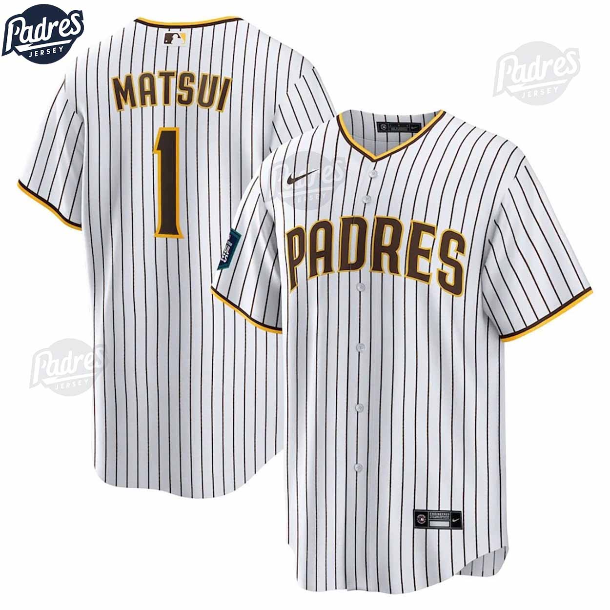 San Diego Padres Yuki Matsui Baseball Jersey - Padres Jersey Oasis: Elevate Your Baseball Style Game T-Shirts,... (Image 1)