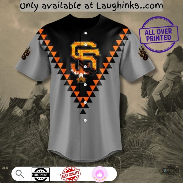 San Francisco Giants 2025 Native American Night Baseball Jersey Shirt Giveaway Sga 15 August