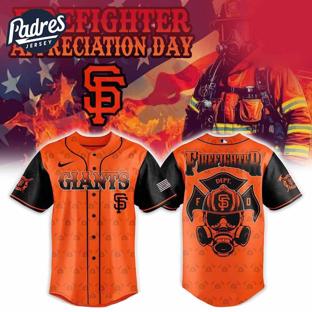 San Francisco Giants Firefighter Appreciation Day Baseball Jersey - Padres Jersey Oasis: Elevate Your Baseball Style Game...