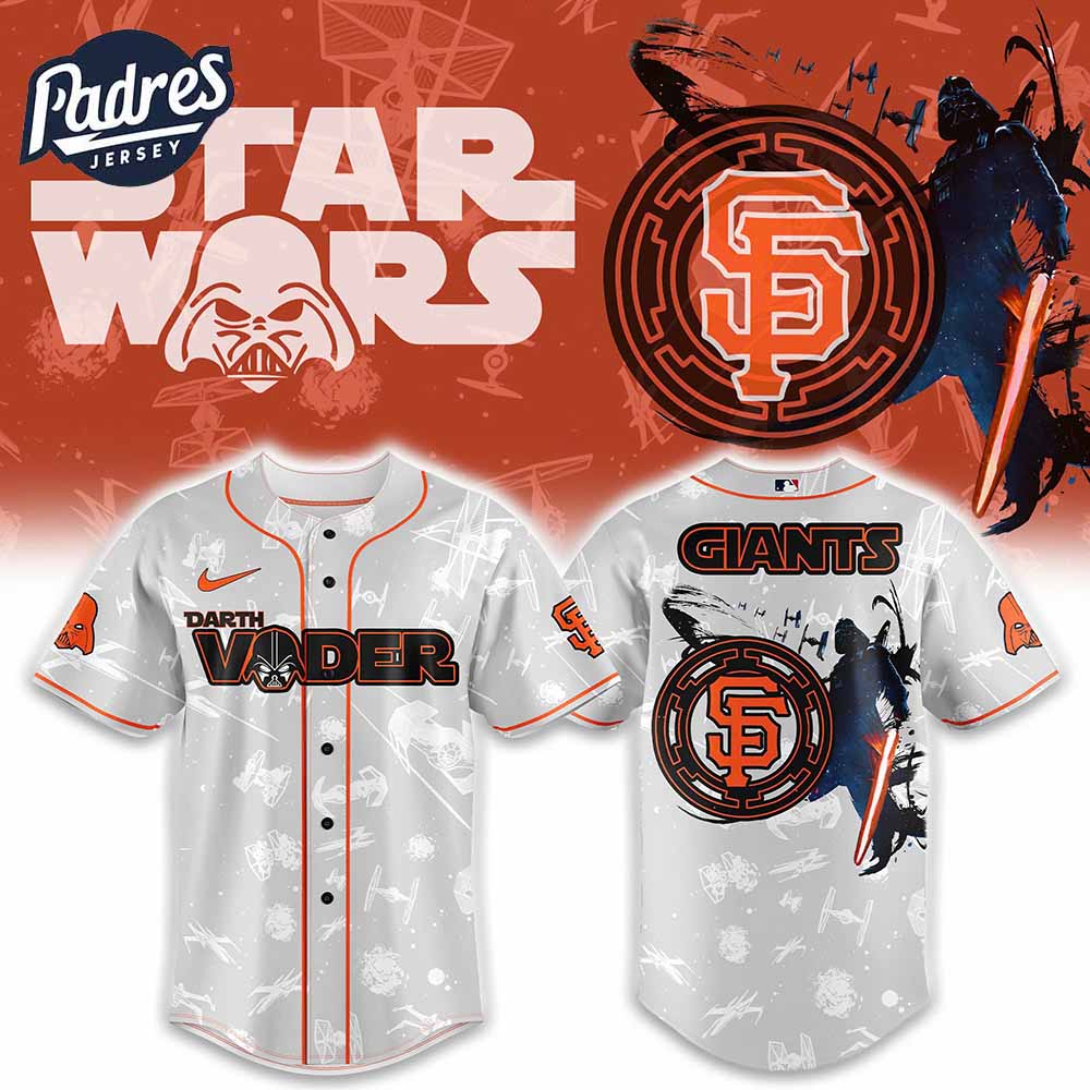 San Francisco Giants MLB x Darth Vader Is Anakin Baseball Jersey - Padres Jersey Oasis: Elevate Your Baseball Style Game...