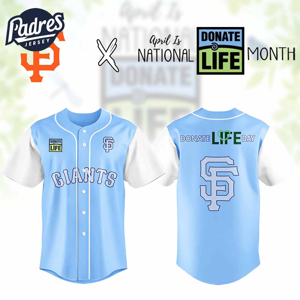 San Francisco Giants MLB x Donate Life Month Personalized Baseball Jersey Outfit - Padres Jersey Oasis: Elevate Your...