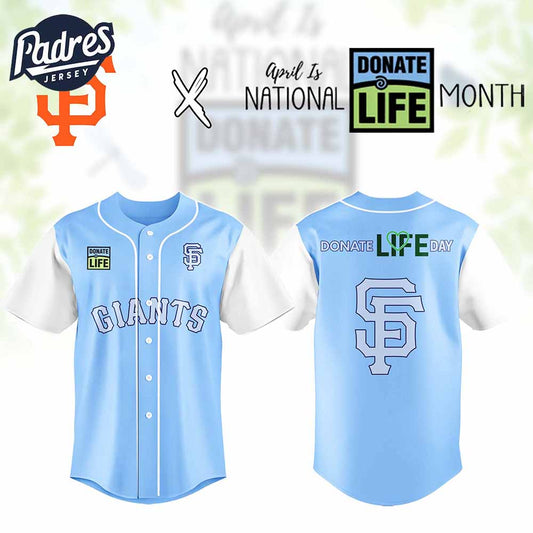 San Francisco Giants MLB x Donate Life Month Personalized Baseball Jersey Outfit - Padres Jersey Oasis: Elevate Your...
