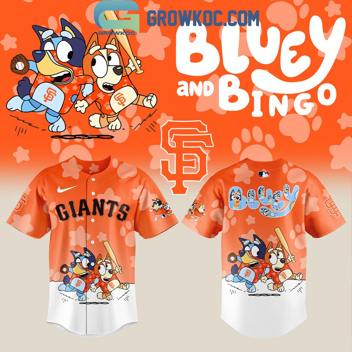 San Francisco Giants x Bluey and Bingo Baseball Jersey