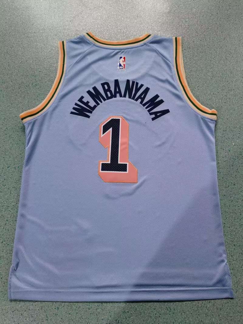 San Antonio Spurs #1 Victor Wembanyama New Season Spurs 1 City Style 1