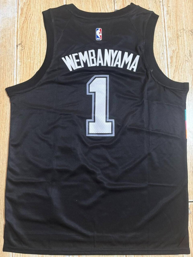 San Antonio Spurs #1 Victor Wembanyama Spurs 1 City Edition Style 1