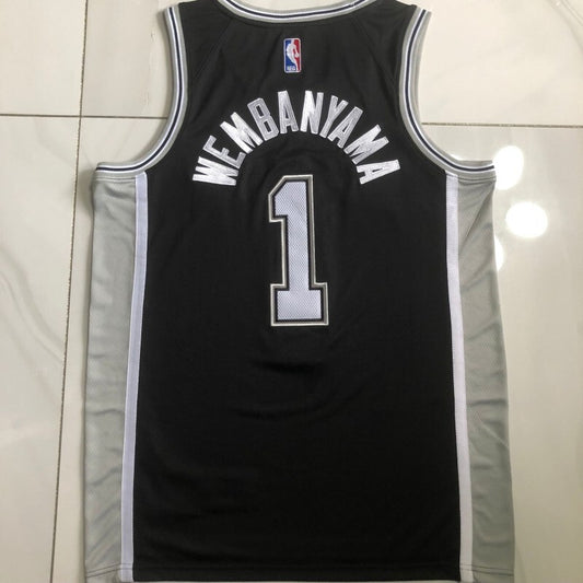 San Antonio Spurs #1 Victor Wembanyama Spurs 1 # Black s-xxl Style 1