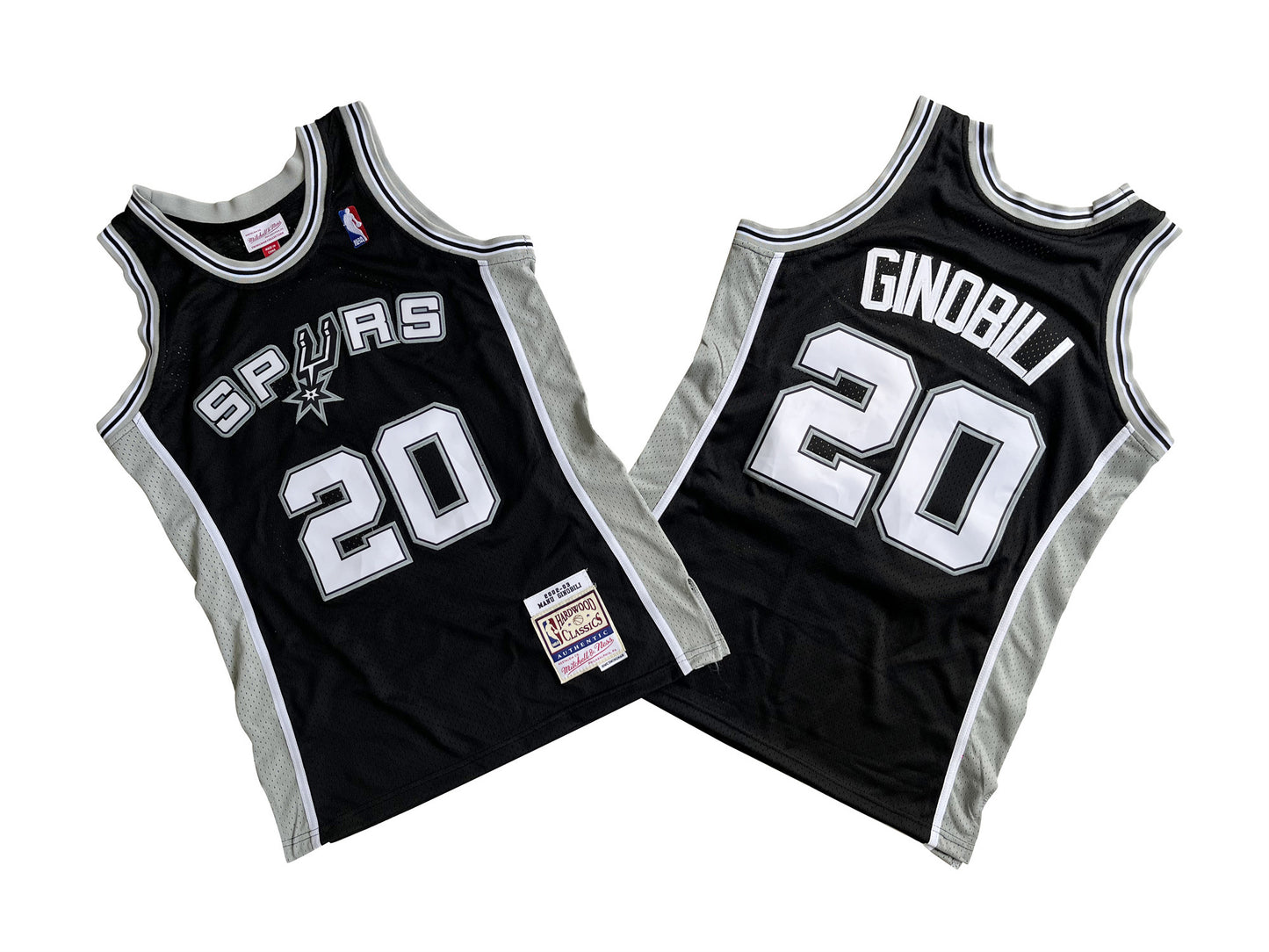 San Antonio Spurs #20 Manu Ginobili Spurs 20 # Black 20-03 Retro Jersey