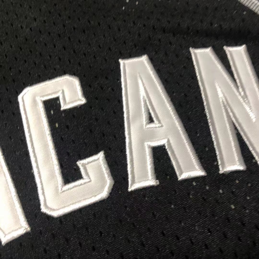 San Antonio Spurs #21 Tim Duncan 2001-02 Authentic jersey black Style 2