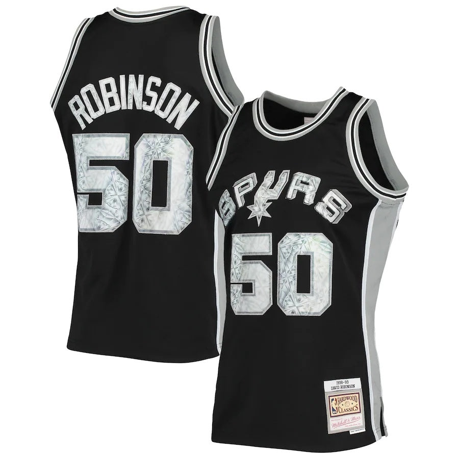 San Antonio Spurs #50 David Robinson Mitchell & Ness 1998-99 Hardwood Classics 75th Anniversary Diamond Swingman Jersey