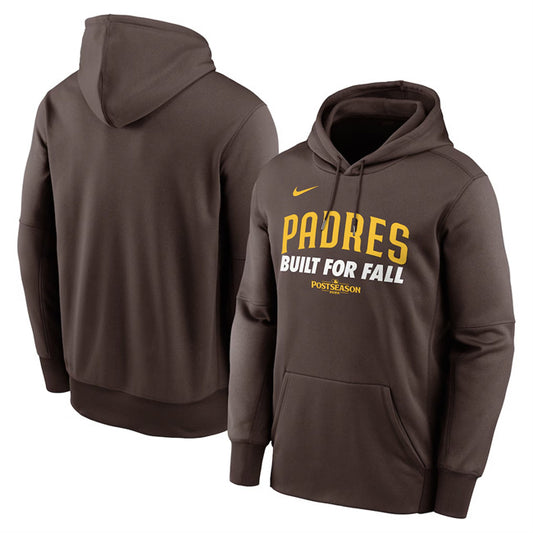 San Diego Padres Brown 2025 Postseason Collection Therma Fleece Hoodie