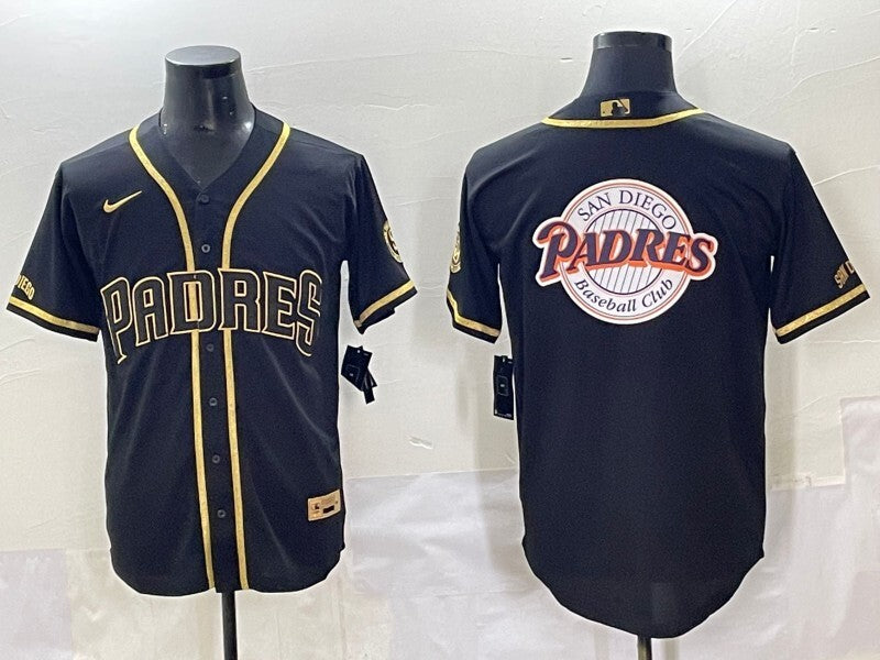 San Diego Padres Padres Retro Gold Text Style 1