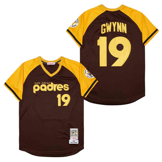 San Diego Padres #19 Tony Gwynn Padres 19 Yellow 1979 Retro