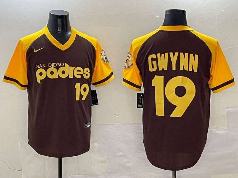 San Diego Padres #19 Tony Gwynn Padres Retro Pullover Adult
