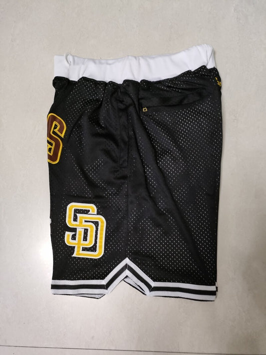 San Diego Padres just don shorts black Style 1