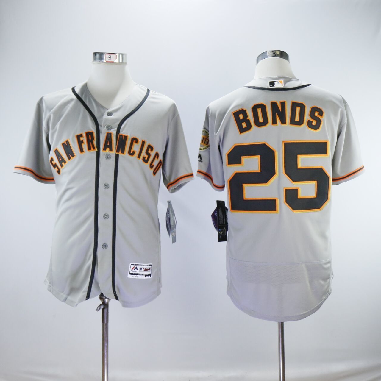 San Francisco Giants #25 Barry Bonds Giants 25 Gray Elite